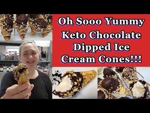 Keto Drumstick Ice Cream Cone Recipe - No Ice Cream Maker Required!!!