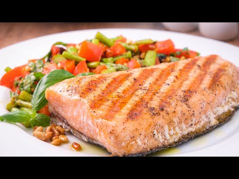 Keto Grilled Salmon with Roasted Asparagus Salad  🐟 🥗 | Full Flavor, Low-Carb Meal 🍽️