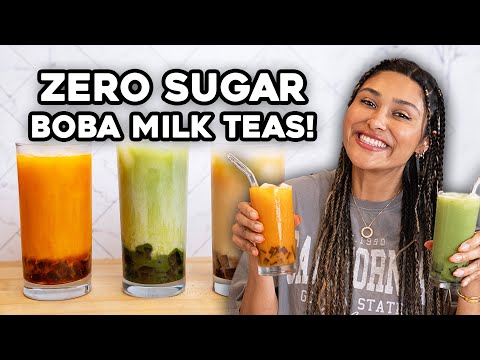 Zero Sugar Boba?! 3 Homemade Boba / Bubble Tea Drinks You Have To Try!