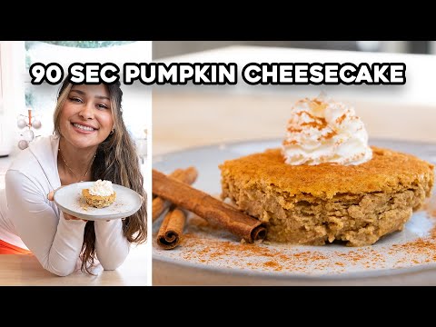 Low Carb No Bake Pumpkin Cheesecake In Seconds!  🎃