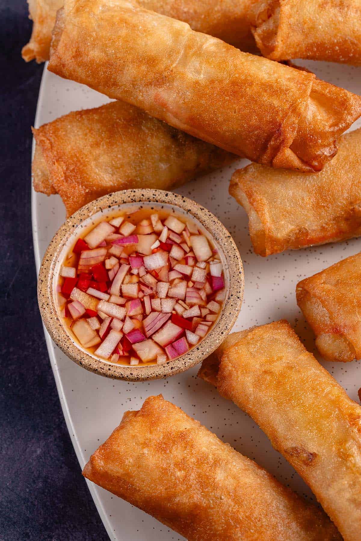 Lumpiang Gulay (Filipino Vegetable Spring Roll) 