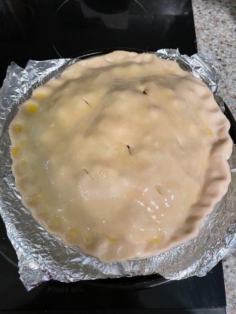 Leftover Roasted Chicken Pot Pie