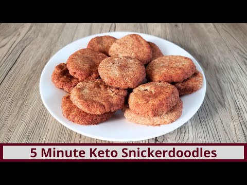 Delicious 5 Minute Keto Snickerdoodles (Nut Free and Gluten Free)