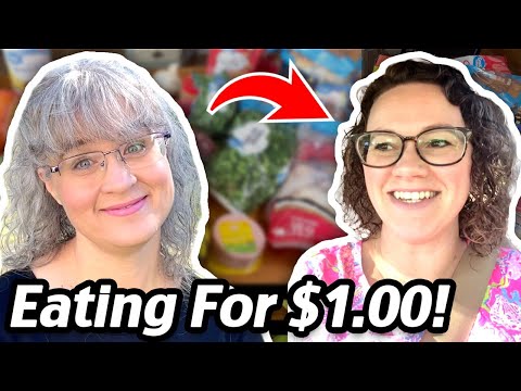 LIVE! Eating For $1 A Meal: Cheap And Easy Meal Ideas! Grocery Budget Audit