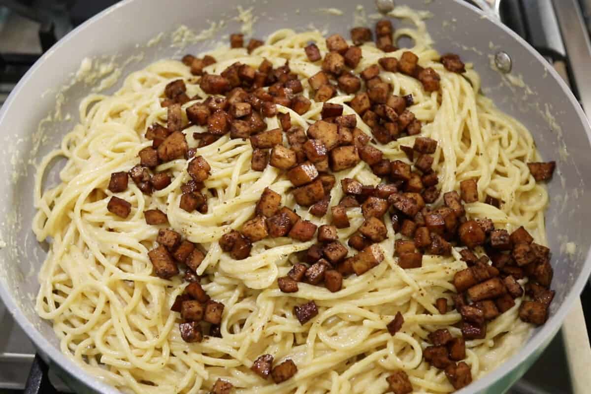 how to make Easy Vegan Carbonara