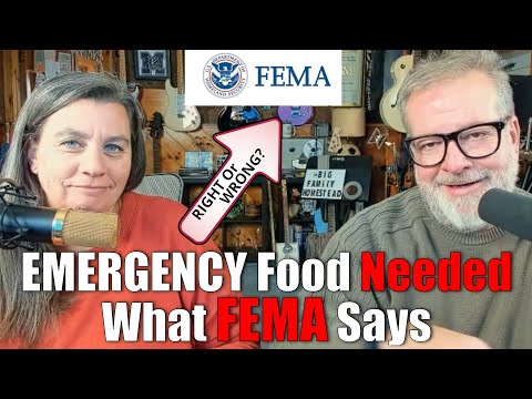 Emergency Food Needed FEMA SAYS - What We Can Expect