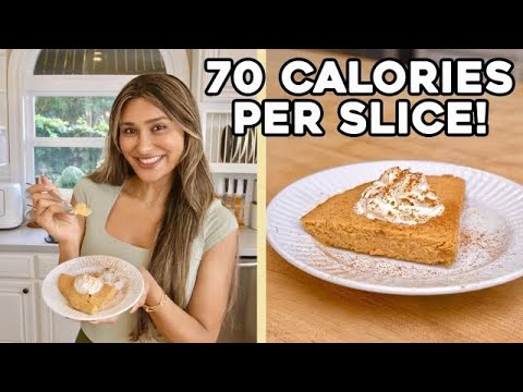 Pumpkin Pie Under 100 Calories 🥧 I Low Carb, Keto Friendly and Guilt Free