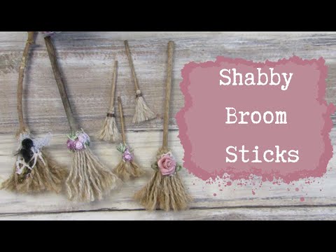 Shabby - Mini Broom Sticks