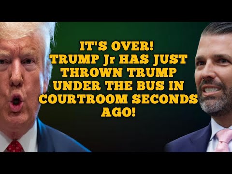 Trump Junior has just THROWN Trump UNDER the BUS in courtroom seconds ago!