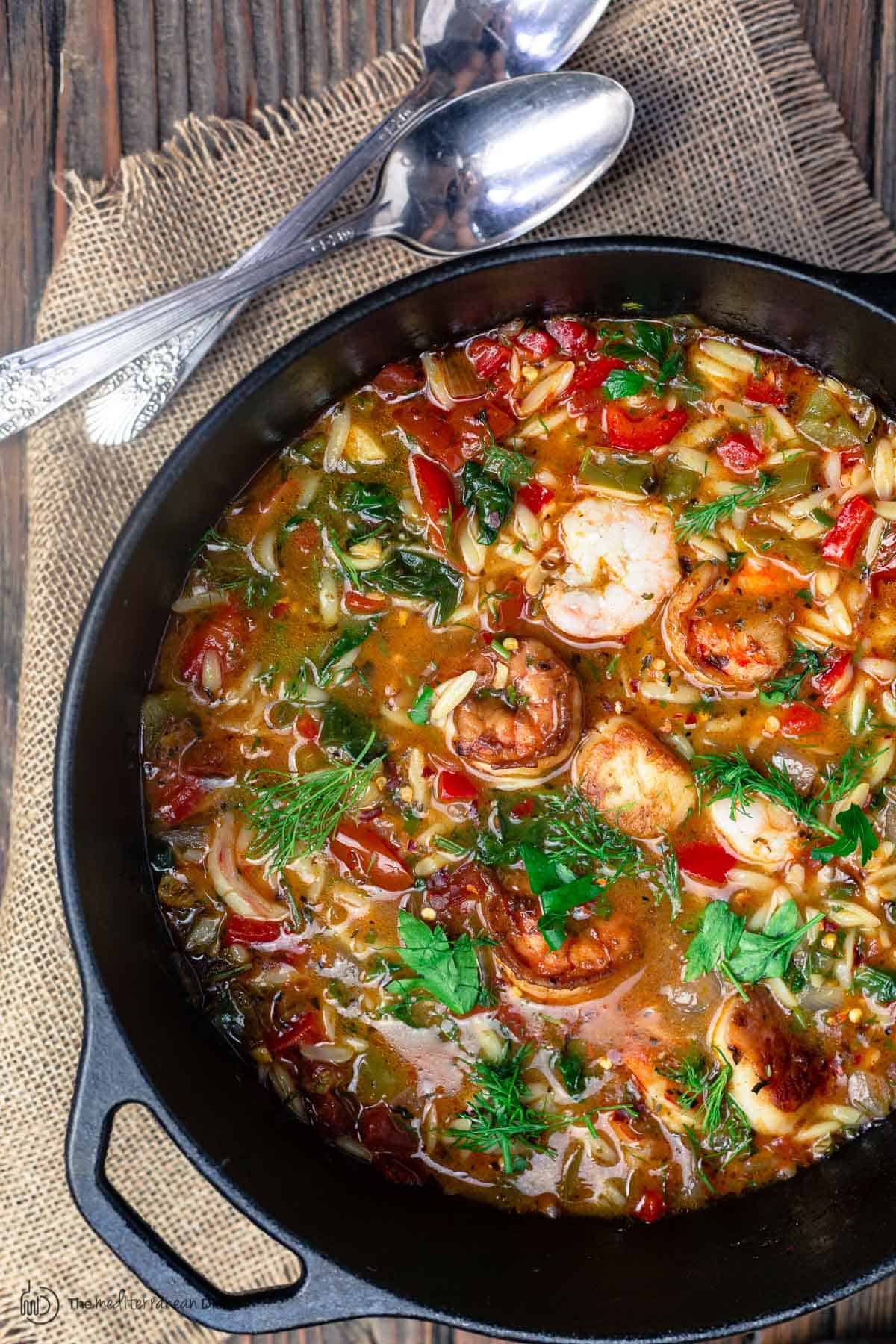 Mediterranean Shrimp Soup