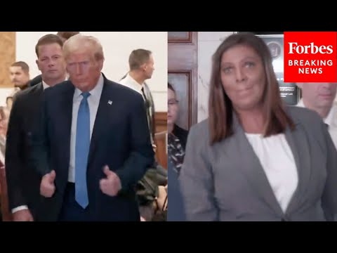 WATCH: Donald Trump Leaves The Courtroom, Moments Later Followed By New York AG Letitia James