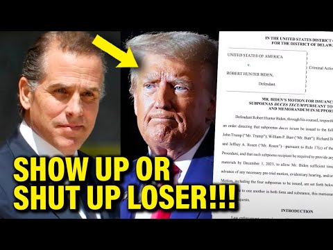 Trump SMACKED with SUBPOENA from Hunter Biden, TOO COWARDLY to Show?!?