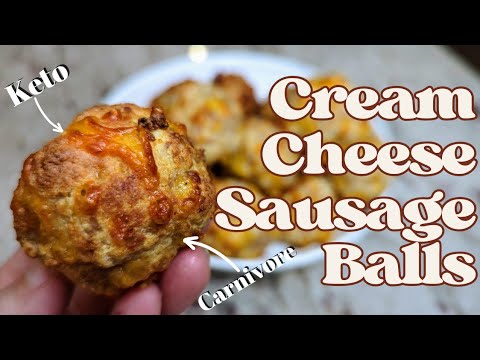 🤍Cream Cheese Sausage Balls **Carnivore & Keto Friendly**