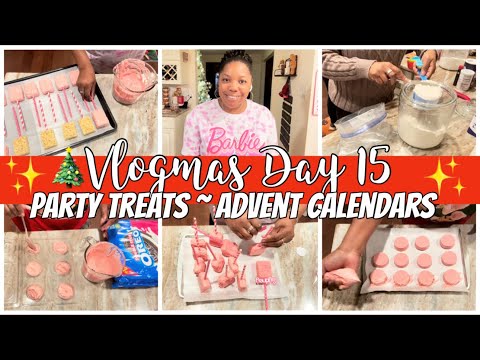 VLOGMAS 2023 | CHOCOLATE COVERED PARTY TREATS | CHRISTMAS ADVENT CALENDAR