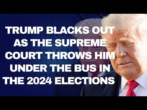 THE SUPREME COURT’S LAST WORDS ON TRUMP’S 2024 PRESIDENTIAL AMBITIONS: DISQUALIFIED”😱