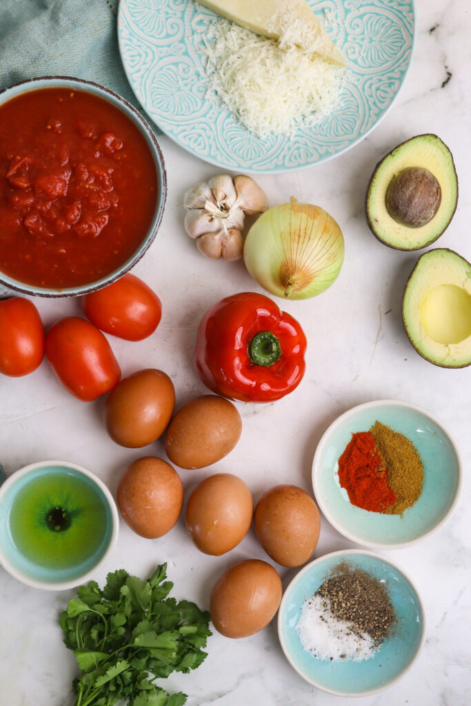 Shakshuka Recipe ingredients