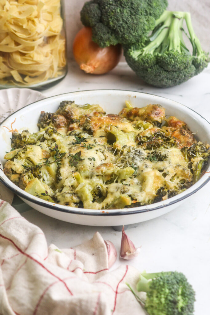 Healthy Broccoli Cheese Casserole featured image below