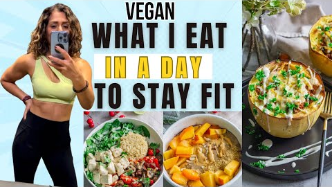 What I eat in a day to stay fit in my 40’s | high protein meal ideas #veganfitness #highproteinvegan