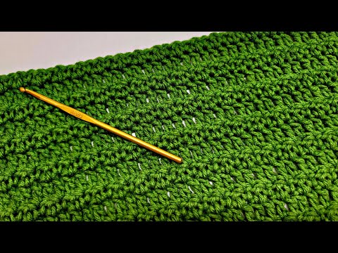 How To Crochet An EASY Stitch For Blankets and Scarfs - Meadow Stitch