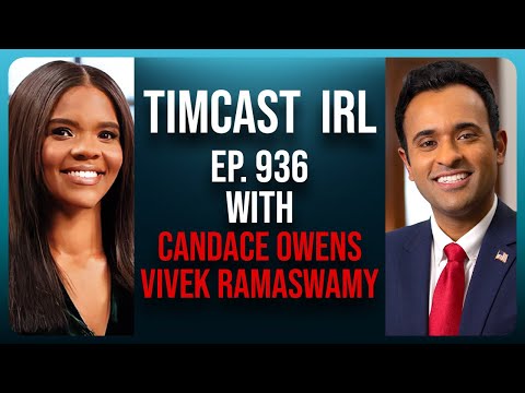 Timcast IRL - Christie DROPS OUT, Caught On HOT MIC! Townhall w/ Vivek Ramaswamy & Candace Owens