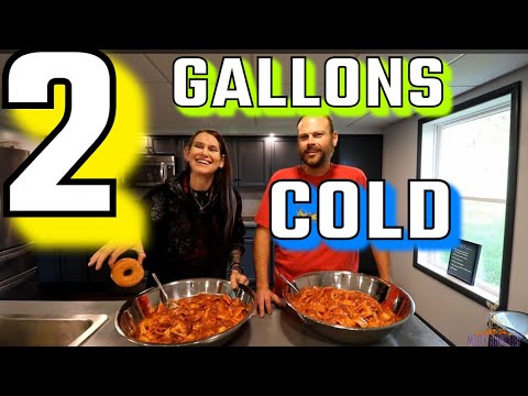 Holy Ravioli!! Huge ravioli CAN CHALLENGE | SHES A COLD ONE | MOM VS FOOD ~ MOLLY SCHUYLER