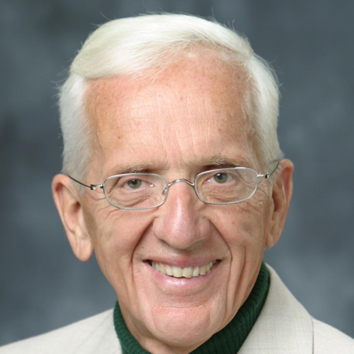 Headshot photo of Dr. T. Colin Campbell, author of The China Study. 