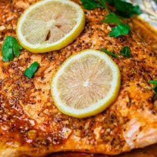 Baked Lemon garlic Salmon