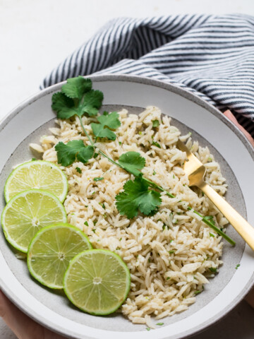 Vegan cilantro lime rice.