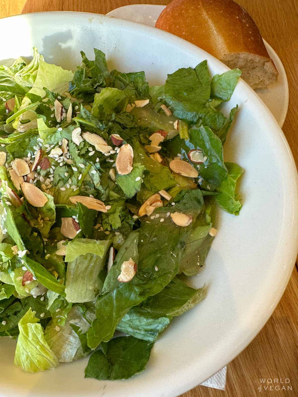 Asian chicken salad without meat from panera