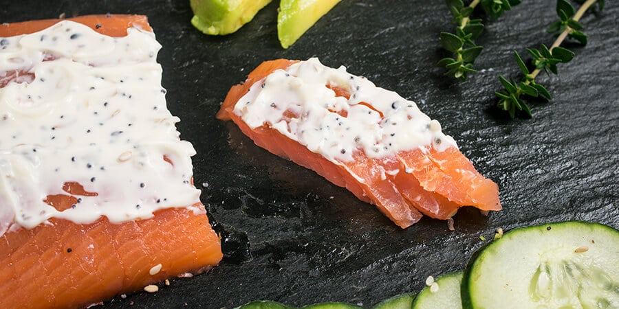 Smoked Salmon and Cream Cheese Plate