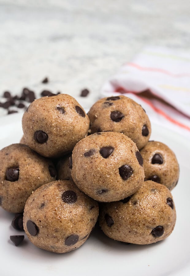 Keto Chocolate Almond Protein Balls