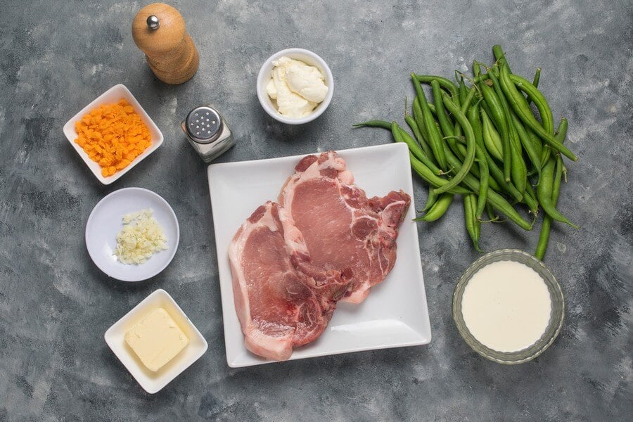 Keto Pork Chops with Cheese Sauce